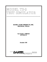 Daniel Test Simulator - Model TS-2 Owner's manual