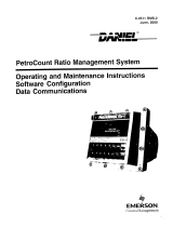 Daniel PetroCount Ratio Management System Operating instructions