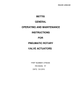 Bettis Pneumatic Rotary Valve Actuators Operating instructions