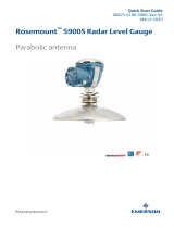 Rosemount 5900S Radar Level Gauge Quick start guide