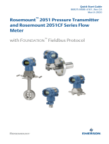 Rosemount 2051 Pressure Transmitter and 2051CF Series Flowmeter Quick start guide