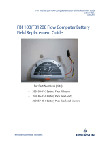 Remote Automation SolutionsFB1100/FB1200 Flow Computer Battery Field