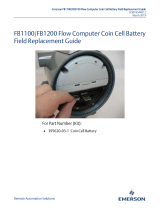 Remote Automation SolutionsFB1100/FB1200 Flow Computer Coin Cell Battery Field