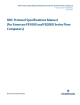Remote Automation Solutions ROC Protocol Owner's manual