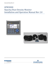 Rosemount OPM3000 Opacity/Dust Density Monitor Owner's manual