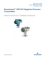 Rosemount 2051HT Hygienic Pressure Transmitter Quick start guide