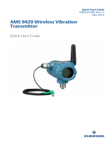 AMS 9420 Wireless Vibration Transmitter Quick start guide