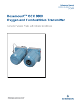 Rosemount OCX 8800 O2 / Combustibles Transmitter General Purpose-Rev 2.1 Owner's manual