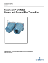 Rosemount OCX 8800 O2 / Combustibles Transmitter Hazardous Area Owner's manual