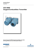 Rosemount OCX 8800 O2 / Combustibles Transmitter Hazardous Area Owner's manual