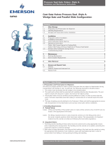 Sapag Pressure Seal Cast Gate Valves Style A IOM Owner's manual