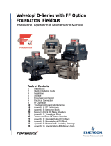 Fisher Valvetop D-Series D2-FF Foundation Fieldbus IOM (for previous model before 2013) Owner's manual