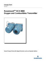 Rosemount OCX 8800 O2 / Combustibles Transmitter General Purpose Owner's manual