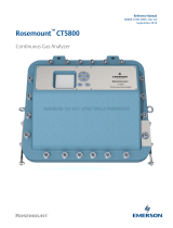 Rosemount CT5800 Continuous Gas Analyzer Owner's manual