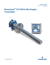 Emerson CX1100 In-Situ Oxygen Transmitter Owner's manual