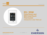 EasyHeat ES ColorTouch and ESW Wifi ColorTouch Thermostat, 67823A User manual