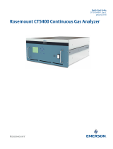 Rosemount CT5400 Continuous Gas Analyzer Quick start guide