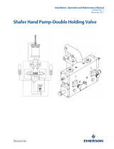 Shafer Hand Pump Double Holding Valve Owner's manual