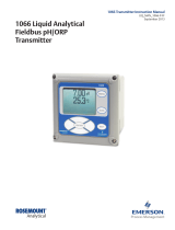 Rosemount 1066 Liquid Analytical Fieldbus pH/ORP Transmitter Owner's manual