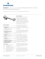Penberthy Models LL, LM, LH, ELL, GL, GH, HLM Fabricated Metal Construction Jet Pumps Owner's manual