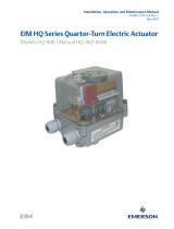 EIM HQ Series Quarter-Turn Electric Actuator Models HQ-006 / Owner's manual