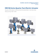 EIM HQ Series Quarter-Turn Electric Actuator Models HQ-008 to HQ-300 Owner's manual