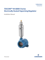 TESCOM 44-6800 Series Vaporizing Regulator Owner's manual