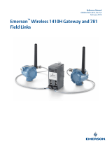 Emerson Wireless 1410H Gateway and 781 Field Links Owner's manual