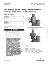 Enardo 860 and 960 Series Spring-Loaded Pressure/Vacuum Relief Valve Owner's manual