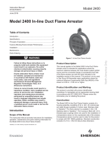 Enardo2400 In-line Duct Flame Arrestor