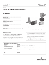 Francel Regal 3F Direct-operated Regulator Owner's manual