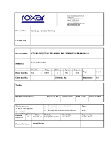Roxar CORRLOG (ATEX) TERMINAL PN 22780KIT User manual
