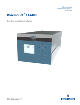 Rosemount CT4400 Gas Analyzer Owner's manual