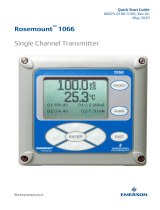 Rosemount 1066 Single Channel Transmitter Quick start guide