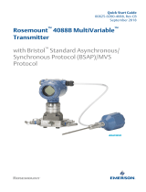 Rosemount 4088B MultiVariable™ Transmitter Quick start guide