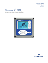 Rosemount 1056 Dual-Input Intelligent Analyzer Owner's manual
