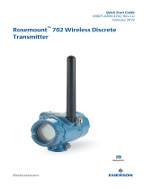 Rosemount 702 Wireless Discrete Transmitter Quick start guide