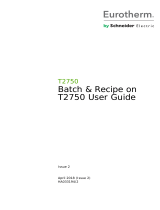Eurotherm T2750 Batch & Recipe User guide