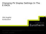 Eurotherm Changing PV Display Settings In The ePack Owner's manual