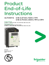 Eurotherm Altivar 12 Product End-of-Life Operating instructions
