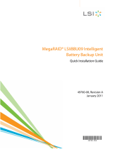 LSI MegaRAID LSIiBBU09 Intelligent Battery Backup Unit User guide