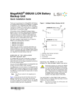 LSI MegaRAID iBBU05 LiON BBU Quick Installation Guide