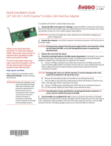 LSI SAS 9211-4i PCI Express to 6Gb/s SAS Host Bus Adapter Quick Installation Guide