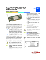 Broadcom MegaRAID SATA 300-4XLP RAID Controller User guide