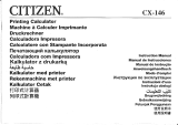 Citizen CX-146 Owner's manual