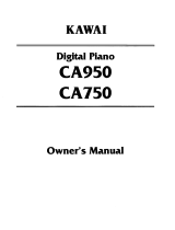 Kawai CA950 Owner's manual