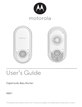 Motorola MBP 7 Audio Baby Monitor User manual