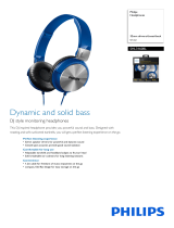 Philips BASS+ ON-EAR HEADPHONE User manual