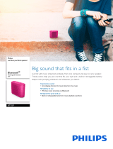 Philips BT55B/00 Portable Wireless Speaker User manual