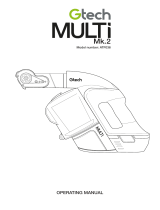 Gtech MULTI MK2 PLUS HANDHELD VACUUM User manual
